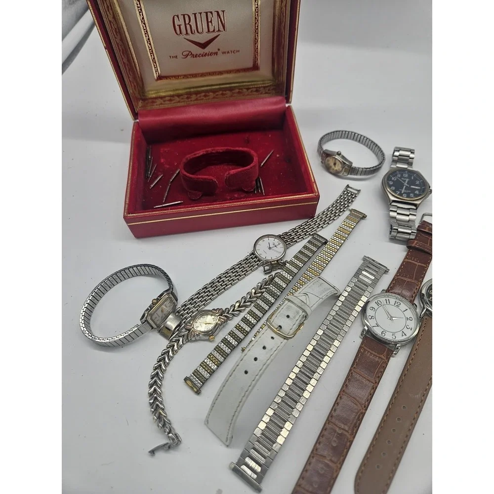 Small Lot Of‎ Watches And Accessories For Parts Or Repair